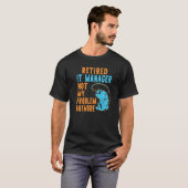 T-shirt Retraité IT Manager Pêche Retraite (Devant entier)