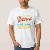 T-shirt Retraite Je ne suis pas retraité (Devant)