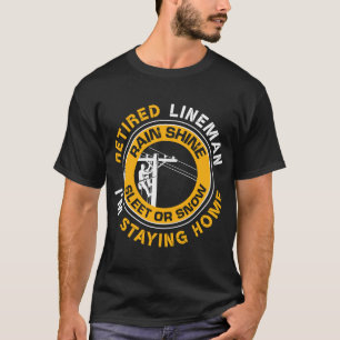 T-shirt Retraité Lineman Lineworker Power Lineman Retraité