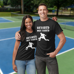 T-shirt Retraité mais pas fatigué pickleball sports de ret