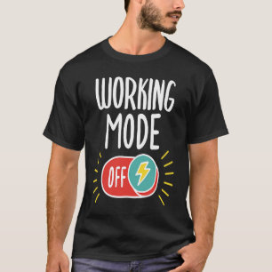 T-shirt Retraite : mode de travail désactivé pour congé sa