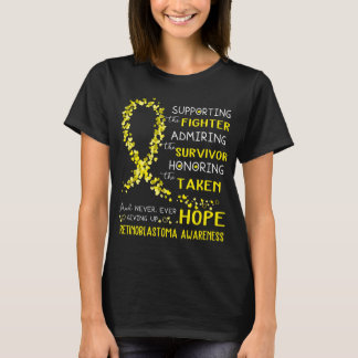 T-shirt Retraité noblastoma Guerrier de soutien