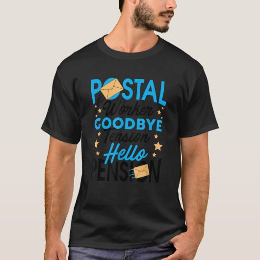 T-shirt Retraité Postal Worker Funny Retraite Party cadeau (Devant)