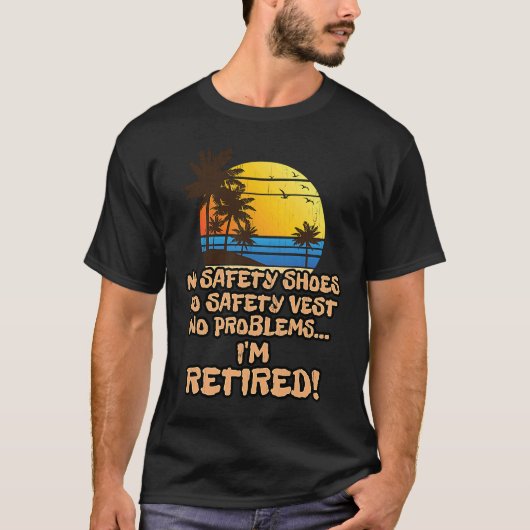 T-shirt Retraité pour le travailleur de la construction (Devant)