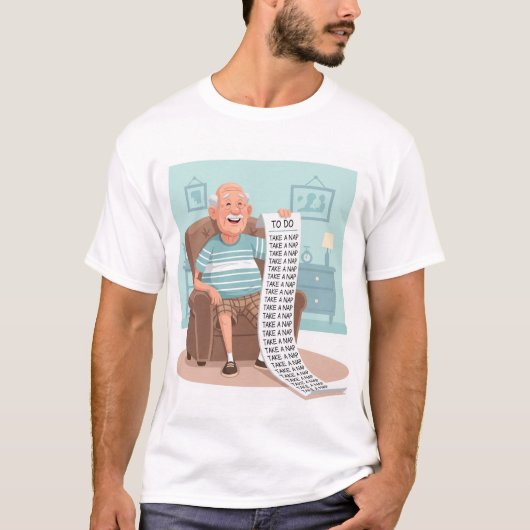 T-shirt Retraité - Prenez une sieste (Devant)