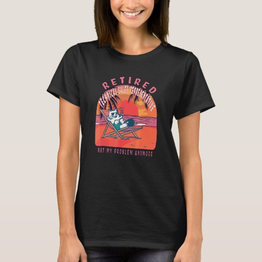 T-shirt Retraité Représentant technique des ventes Retrait (Devant)