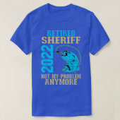 T-shirt Retraité Sheriff 2022 Pêcheur Lover retraite  (Design devant)