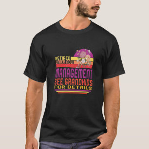 T-shirt Retraité sous la nouvelle direction Grand-parents