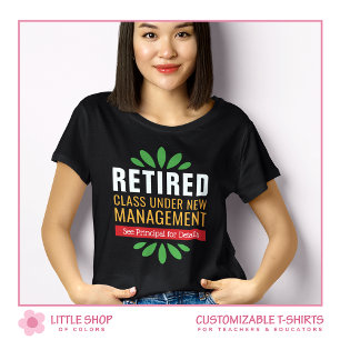 T-shirt Retraité sous nouvelle direction Retraite des ense