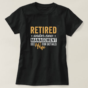 T-shirt retraité sous nouvelle direction voir femme pour d