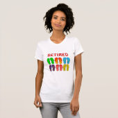 T-shirt RETRAITÉ - Tournes, design populaire (Devant entier)