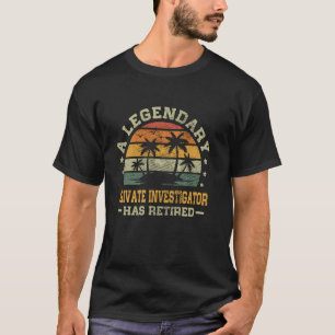 T-shirt Retraite Un Chercheur Privé Légendaire A Ré