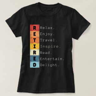 T-shirt Retraite Vintage 2025 Pour Retraité Drôle