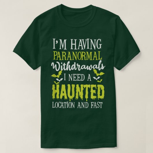 T-shirt Retraits Paranormal Design Chasse Fantôme 2623 (Design devant)