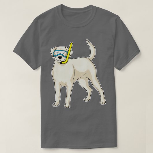 T-shirt Retriever Diver Snorkel (Design devant)