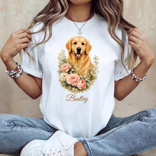 T-shirt Retriever doré