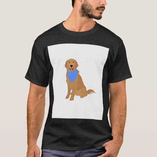 T-shirt Retriever doré (Devant)