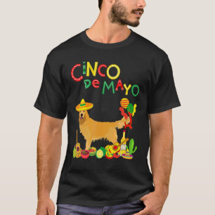 T-shirt Retriever doré Cinco De Mayo