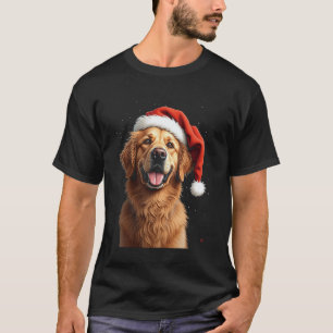 T-shirt Retriever doré de Noël
