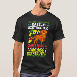 T-shirt Retriever doré Noël Chien Chiots Santa 1
