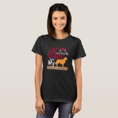 T-shirt Retriever doré pour vin (Devant entier)