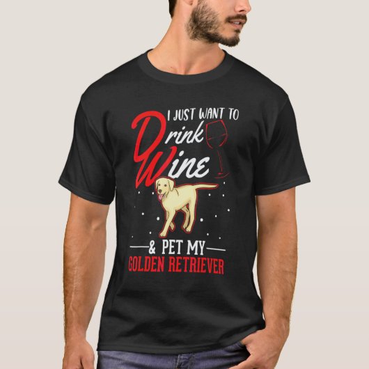 T-shirt Retrievers dorés Et Vin (Devant)