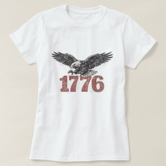 T-Shirt Rétro 1776 Aigle américain 250e anniversai