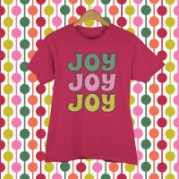 Retro 1970 Lettering Joy Christmas Graphic