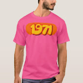 T-shirt Retro 1971 Pop Art Année Dans Les années 70 Style (Devant)