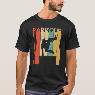 T-shirt Retro 1980 Parkour Running Sport