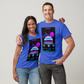 T-shirt Retro 1980 Synthwave A.I. Art Novelty Arcade (Unisexe)
