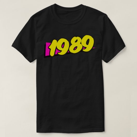 T-shirt rétro 1989 (Design devant)