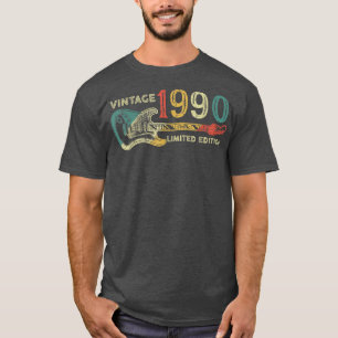 T-shirt Retro 1990 cadeau d'anniversaire pour hommes Guita