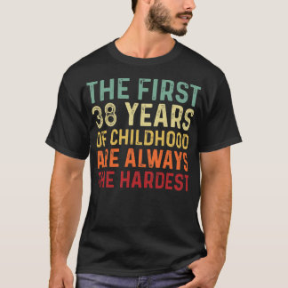 T-shirt Rétro 38 Ans Hommes Femmes Drôle Dire 38ème