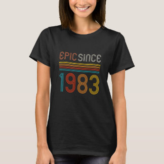 T-shirt Retro 39e anniversaire Epic depuis 1983