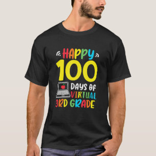 T-shirt Rétro 3e Année 100 Jours D'École Virtual Home 10