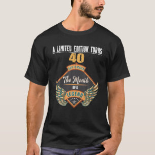 T-shirt Retro 40 ans Anniversaire Septembre 1981 Bir Vinta