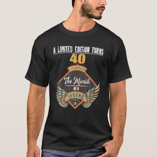T-shirt Retro 40 ans Anniversaire Septembre 1981 Bir Vinta (Devant)