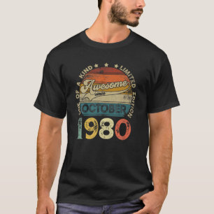 T-shirt Rétro 41 Ans 41 Anniversaire Vintage Rétro Octo