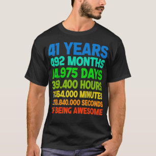 T-shirt Rétro 41 ans Vintage 41e anniversaire 492 Mont