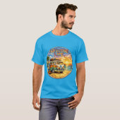 T-shirt Retro 60s Hippie Beach Sunset | Adventure Van Life (Devant entier)