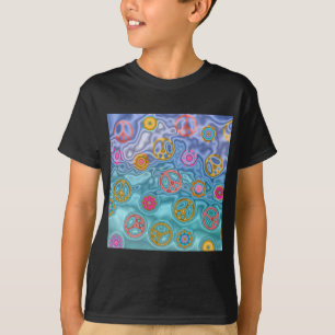T-shirt Retro 60s paisible Vagues d'océan Cadeaux