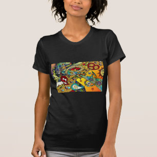 T-shirt Retro 60s Psychedelic Cycle de vie Cadeaux Vêtemen