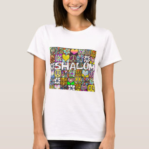 T-shirt Retro 60s Psychedélique Shalom LOVE Vêtements Cade