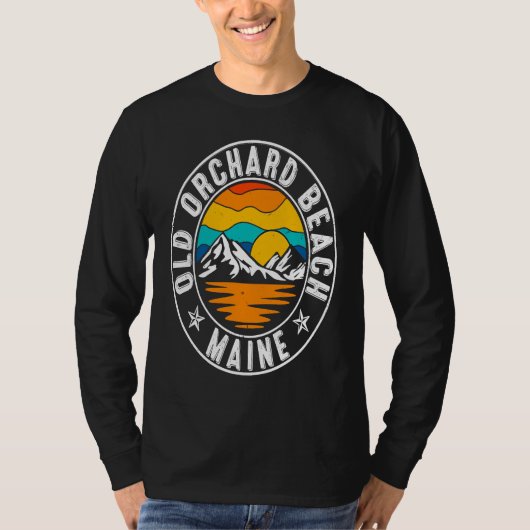 T-shirt Retro 70s 80s Old Orchard Beach Maine ME (Devant)