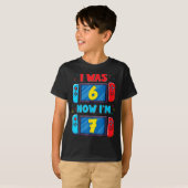 T-shirt Retro 7th Birthday Boy I Was 6 Now I'm 7 Year Old (Devant entier)