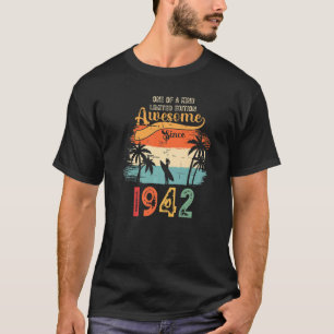 T-shirt Rétro 80e anniversaire chemise Vintage 1942 80 ans