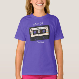 T-shirt Retro 80's 90's Cassette Musique Anniversaire