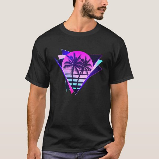 T-shirt Retro 80s 90s Plage Style design avec pal (Devant)