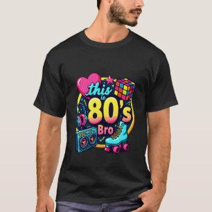T-shirt Rétro 80s Frère Roller boombox Cassette Eighties C